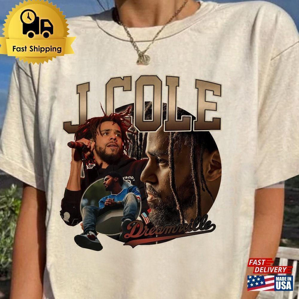 J Cole Retro Dreamville Festival Hip Hop Rap Music Fan Graphic T-Shirt